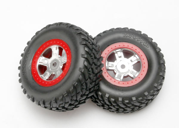 1/16 Slash Wheels/Tires Red