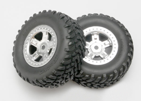 1/16 Slash Wheel/Tires Chrome