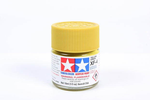 Tamiya Acrylic Paint 1/3oz. Yellow Green XF4