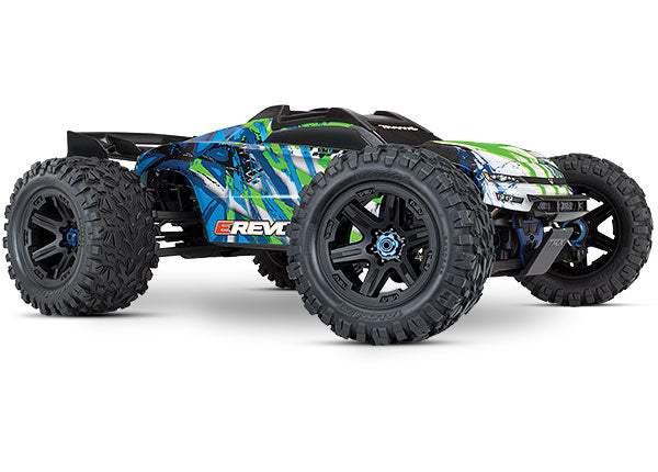 E-Revo VXL Brushless: 1/10 Scale 4WD Brushless Electric Monster Truck with TQi 2.4GHz Traxxas Link™ Enabled Radio System, Velineon VXL-6s brushless ESC (fwd/rev), and Traxxas Stability Management (TSM)