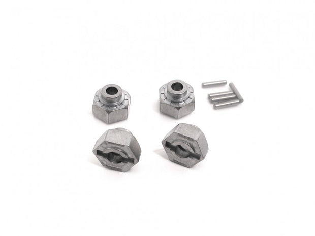 Hex Wheel Hub 12mm (SILVER/4pcs)