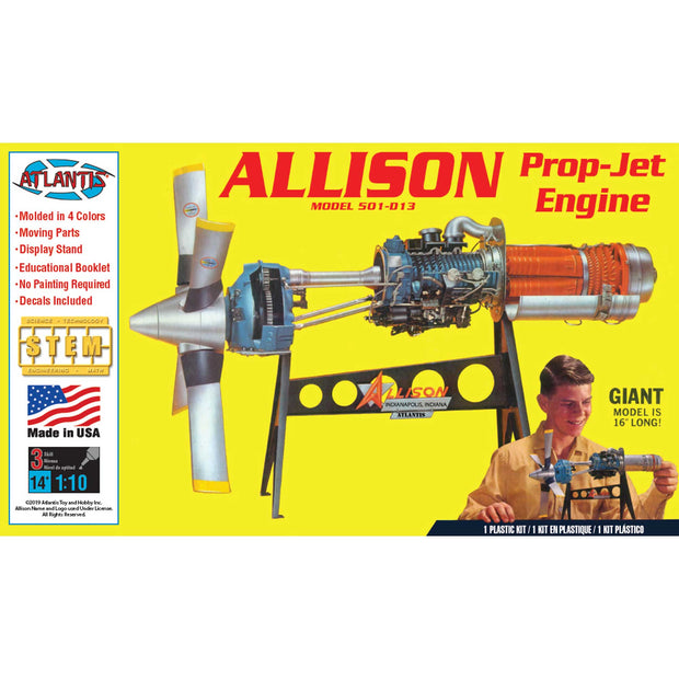Allison 501-D13 Prop Jet Aircraft Engine 1/10