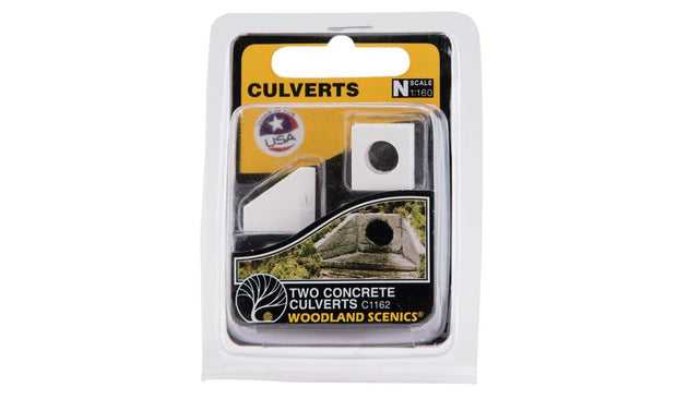 N Scale 2 Concrete Culverts