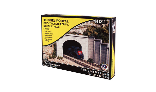 Concrete Portal Double Track HO
