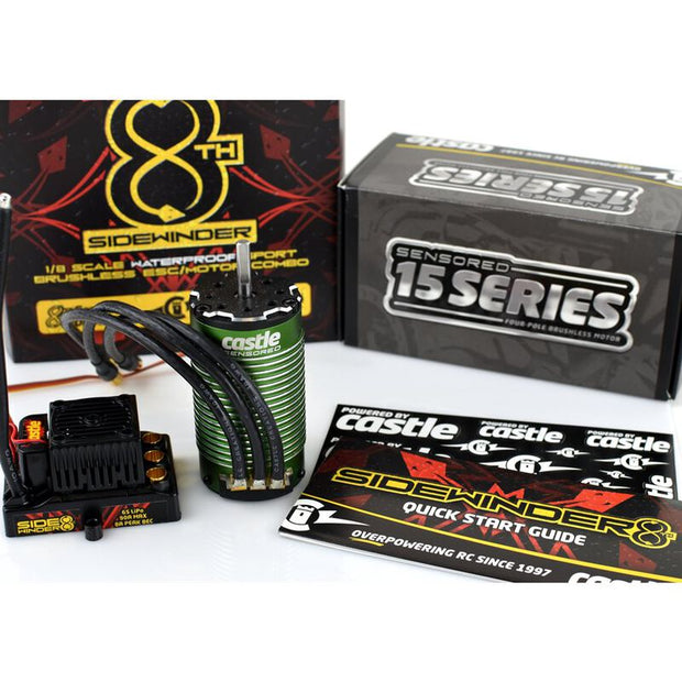 1/8 Sidewinder 8th Sport Waterproof ESC and 1515B-2200Kv Motor Combo