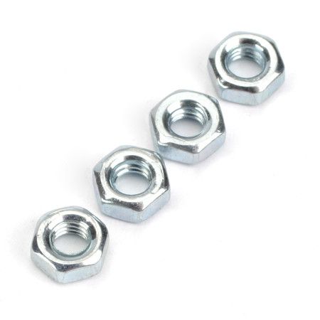 3mm Hex Nuts 4pk