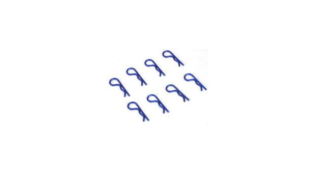 Anodized Body Clips Blue (8)