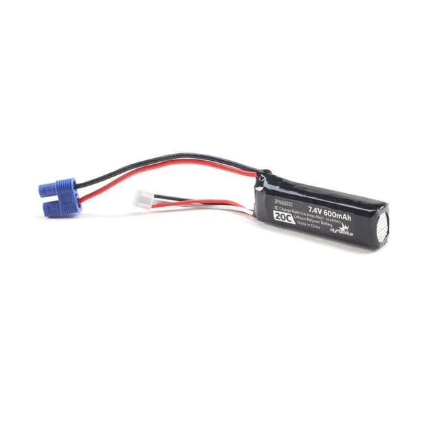 7.4V 600mAh 2S 20C LiPo Battery: EC3