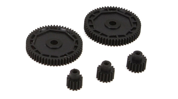 Pinion & Spur Gear Set: 1:18 4WD All