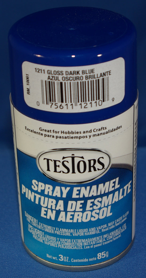 Testors 3oz Spray Enamel Gloss Dark Blue