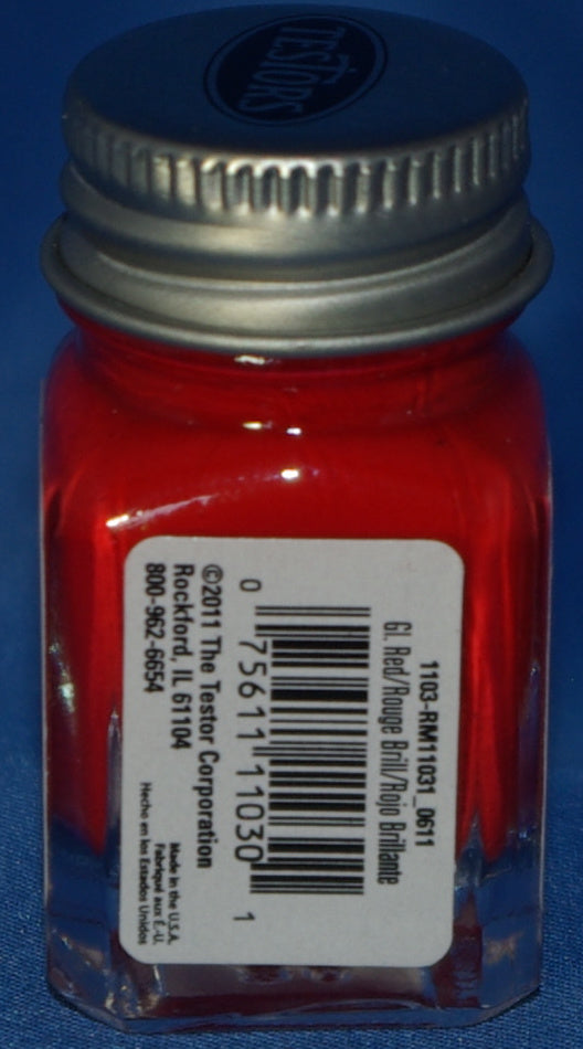 Testors 1/4 oz Paint Gloss Red