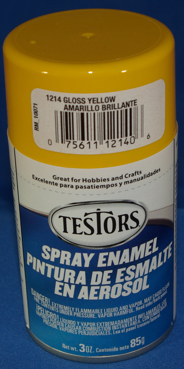 Testors 3oz Spray Enamel Gloss Yellow