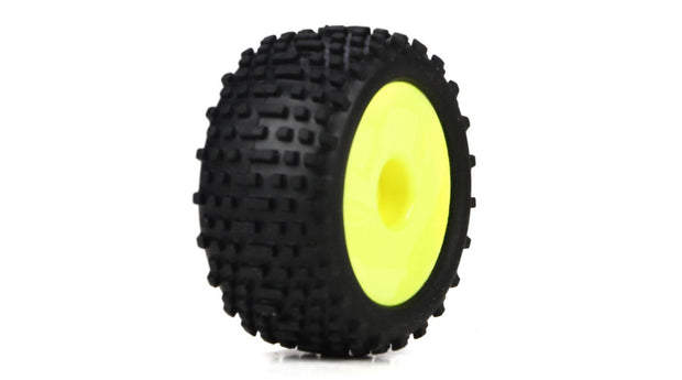 Micro Truggy Wheel & Tire Set  (Yellow)