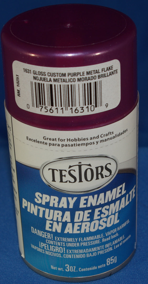 Testors 3oz Spray Enamel Gloss Purple Metal Flake