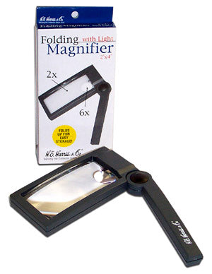 Folding Magnifier with Light