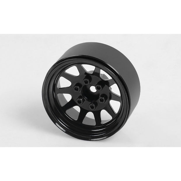 OEM Stamped Steel 1.9 Beadlock Wheels, Black (4)