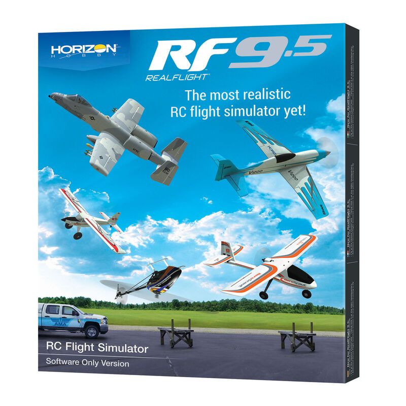 RealFlight Evolution RC Flight Simulator Software Only RFL2001 Air/Heli  Simulators Compatible with VR headsets Online Multiplayer Options Air/Heli