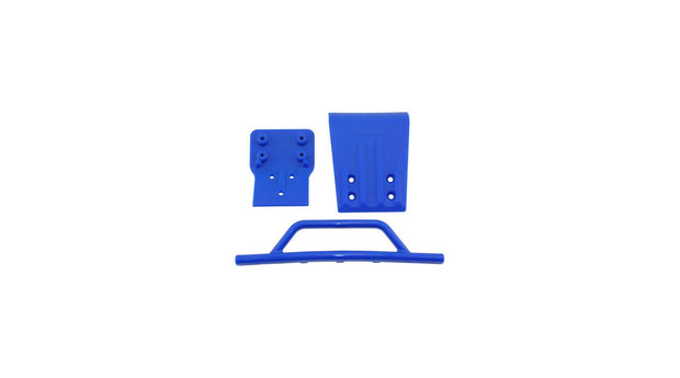 Blue Front Bumper & Skid Plate Traxxas Slash 4x4