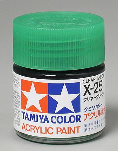 Acrylic Paint 23ml Clear Green X-25