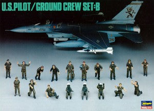 1/48 scale Aircraft in Action Series :U.S. PILOT/GROUND CREW SET B
