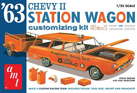 63 Chevy II Station wagon Customizing Kit 3 in 1-1/25 scale