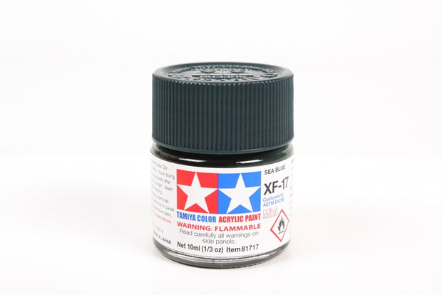 Tamiya Acrylic Paint 1/3oz. Sea Blue XF17