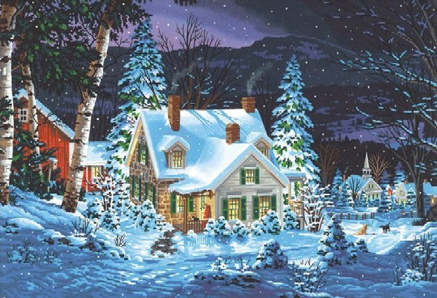 Winter's Hush Paint by Numbers Kit