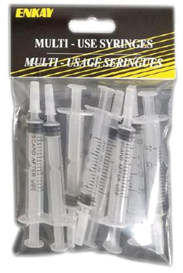 2ml Multi-Use Straight Tip Syringes (8)