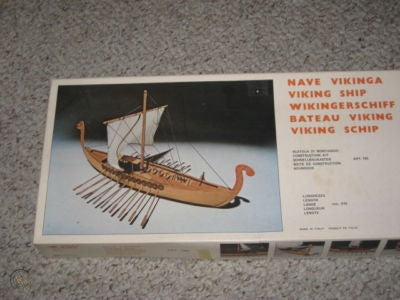 VIKING SHIP 1:40 SCALE WOOD MODEL SHIP