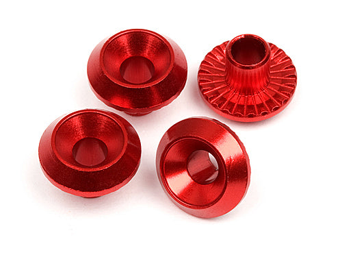 Wheel Washer, Red, (4pcs), Cup Racer