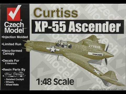 1/48th scale Curtiss XP-55 Ascender