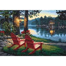 Adirondack Evening Paint by Numbers Kit