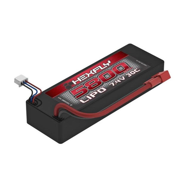 2S Hardcase LiPo (7.4V/5800mah) 30C Battery w/ Deans Connector