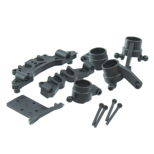 Plastic Front Steering Knuckle (2pcs), Front & Rear Shock Towers (1ea.), Rear Hub Carriers (2pcs), & Rear Bumper (1pc)(V2)