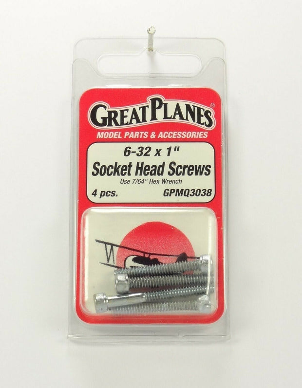 6-32x1" Socket head screws