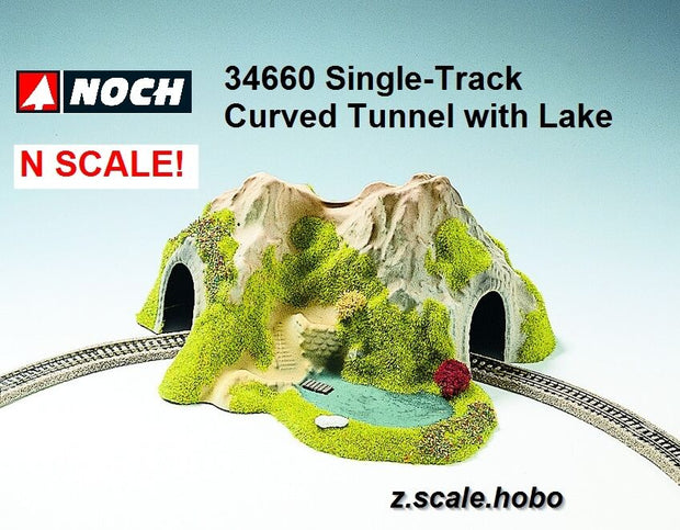 Rock Tunnel w/ Pond N Scale