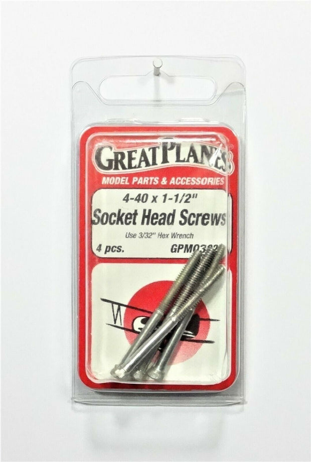 4-40x1-1/2" Socket head screws