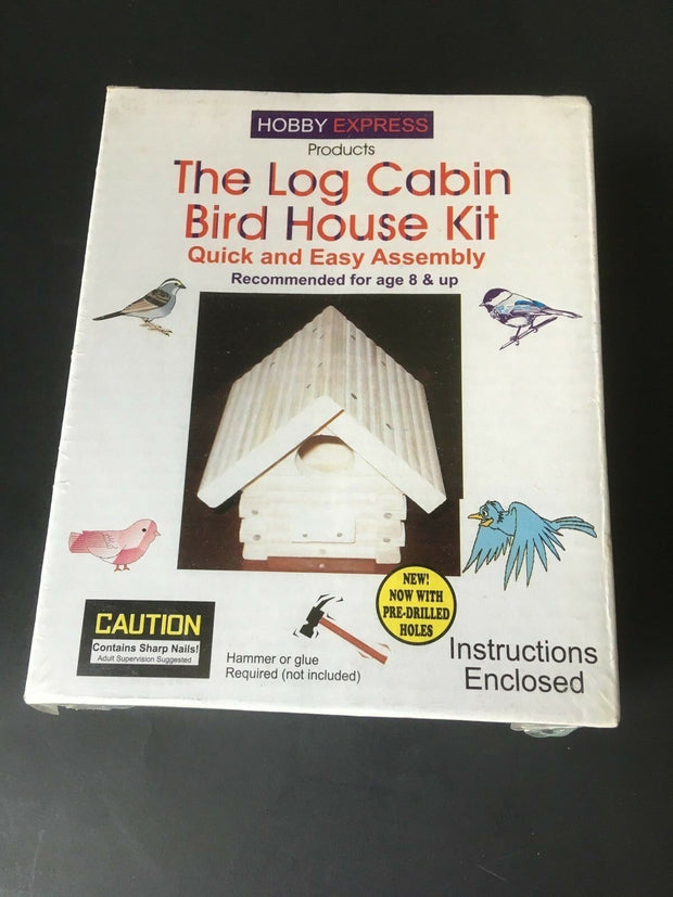 Log cabin bird house