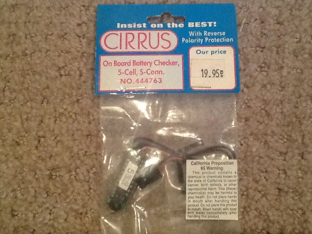 Cirrus On Board Battery Checker 5-cell, S-Conn