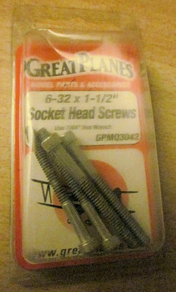 6-32x 1-1/2" Socket Head Screws