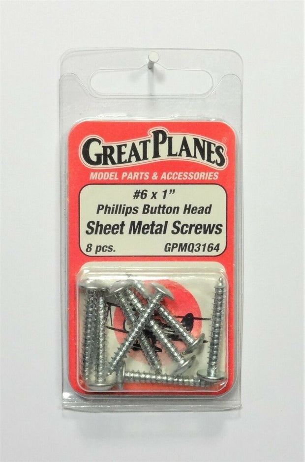 Phillips button head sheet metal screws