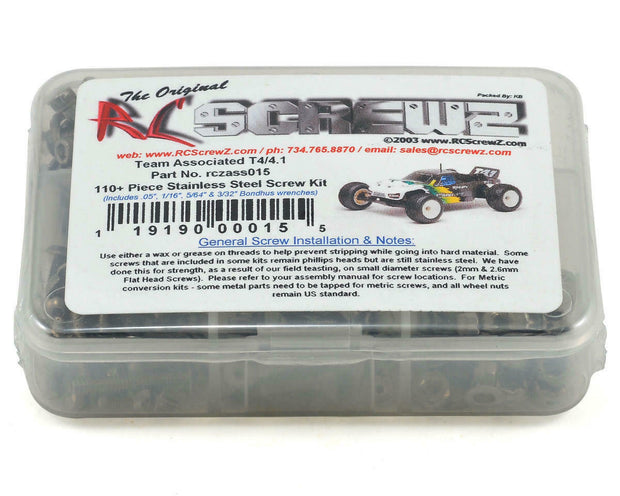 110+ Piece Stainless Steel Screw Kit RC10T4 RTR/RS