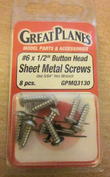 6X3/4 Button head sheet metal screws