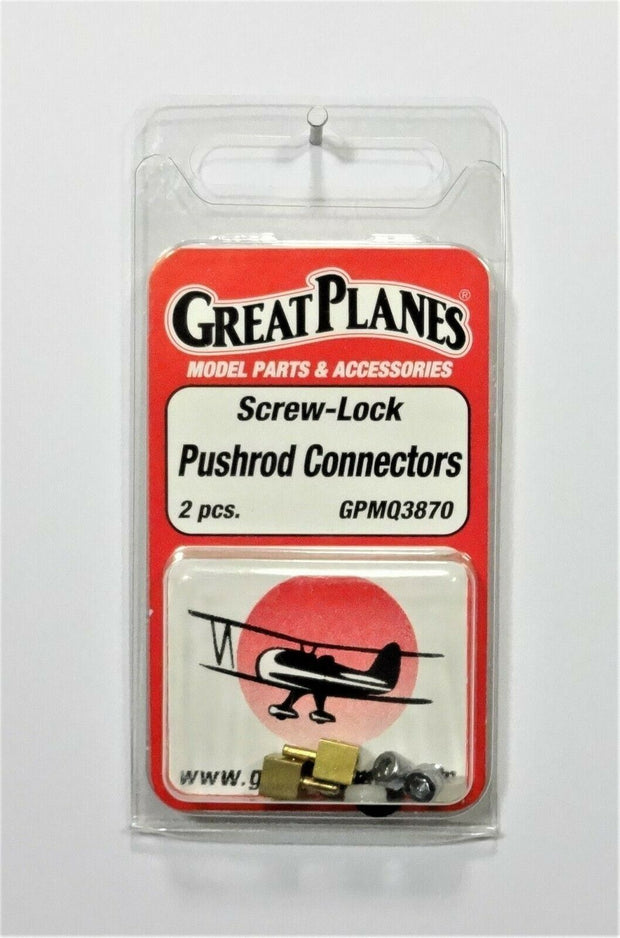 Screw lock pushrod connectors