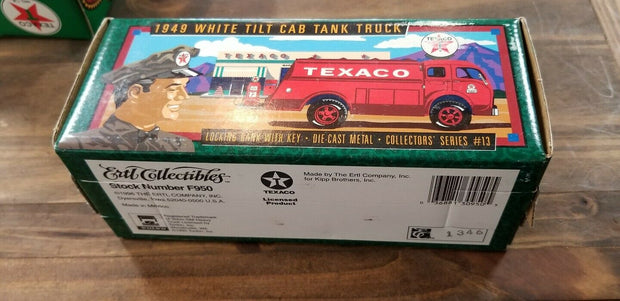Texaco 49 White Tilt Cab Truck #13 (Piggy Bank)