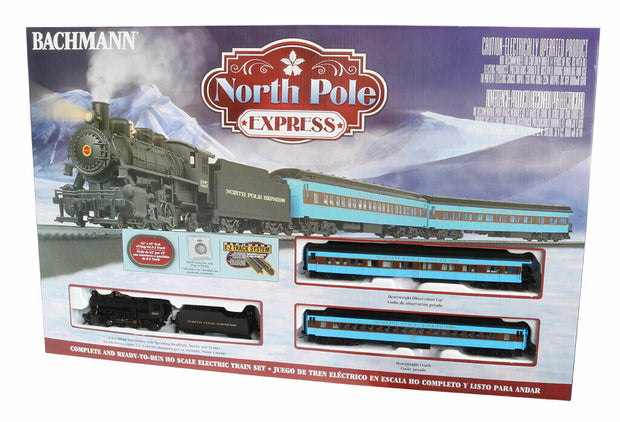 North Pole Express HO Gauge Steam Passenger Train Set