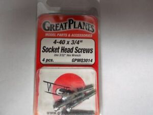 4-40x3/4" socket head screws