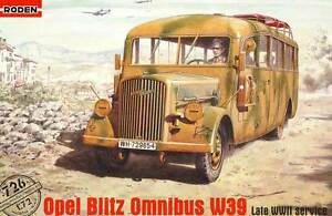 Opel Blitz Bus Omnibus W39 Blitzbus Model Kit 1:72