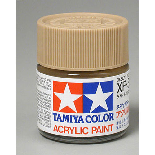 Tamiya Acrylic Paint 23mm. Desert Yellow XF59