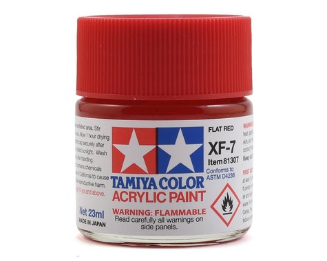 XF-7 Flat Red Acrylic Paint (23ml)